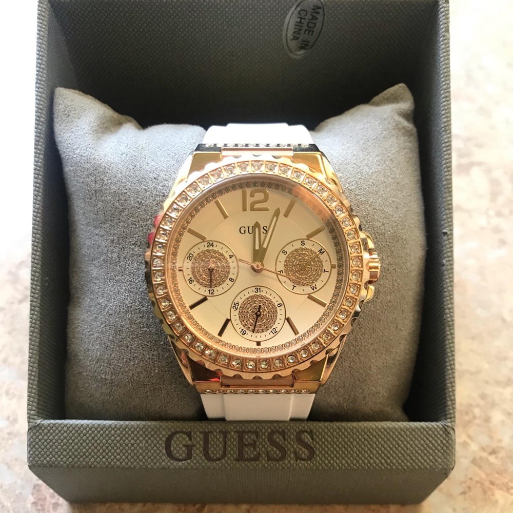 Guess Watch - Rose Gold and White